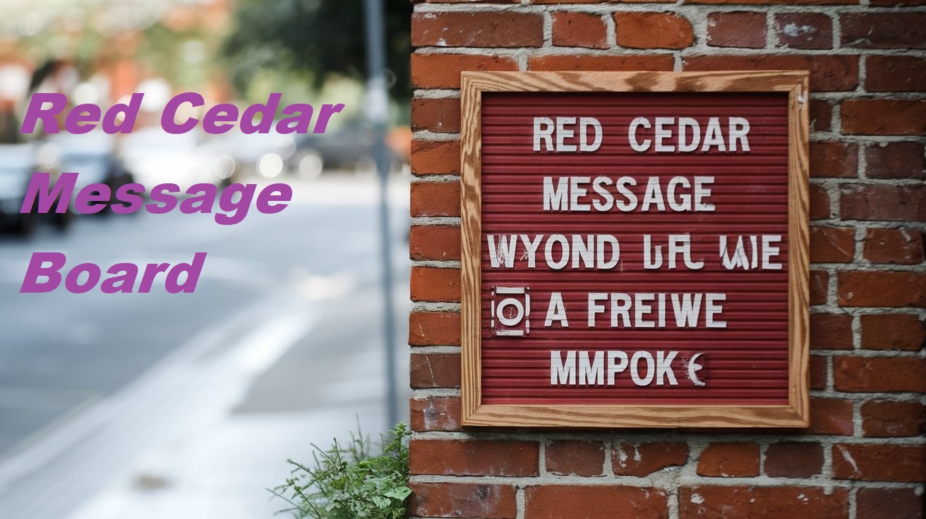 red cedar message board