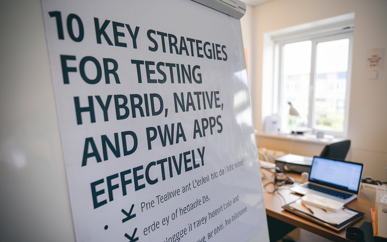 10 Key Strategies for Testing Hybrid, Native, and PWA Apps Effectively