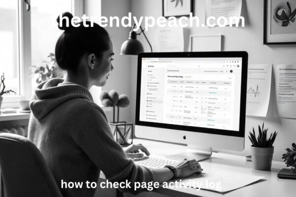 How to Check Page Activity Log