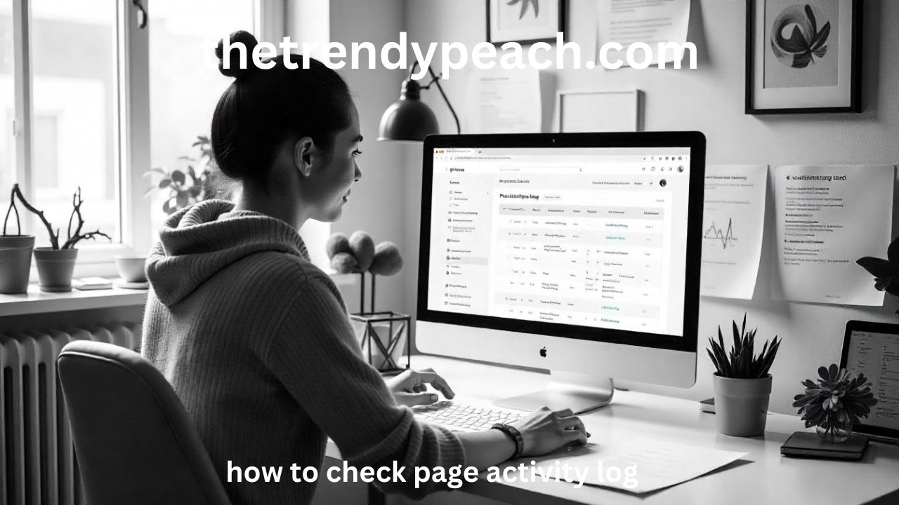 How to Check Page Activity Log