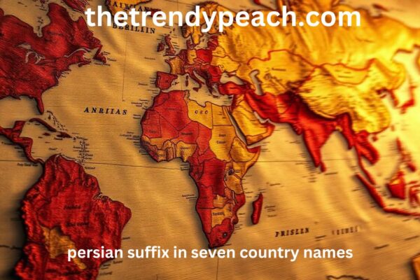 Exploring the Persian Suffix in Seven Country Names